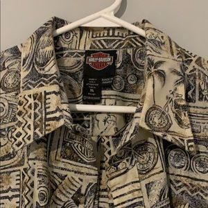 Harley-Davidson Hawaiian Shirt made in Hawaii